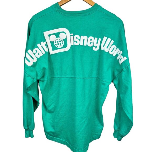 Disney Parks Walt Disney World Teal Green Spirit Jersey XS Long Sleeve Shirt - Picture 1 of 14